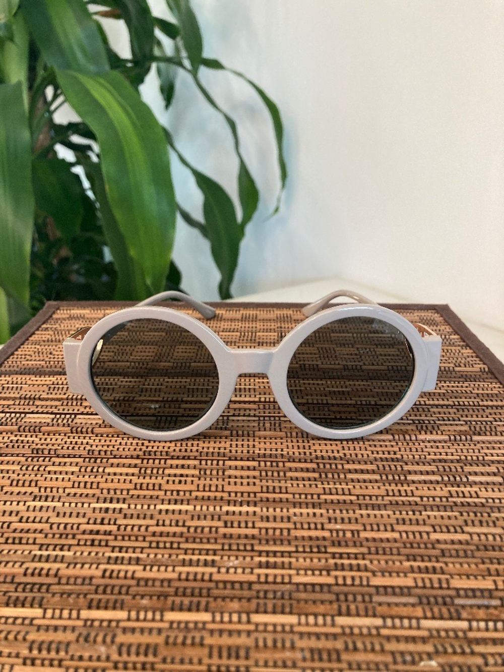 Round Acetate Sunglasses (80986) Grey